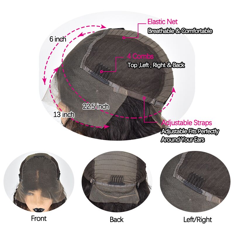 Body Wave Lace Front Wig 30 inch Body Wave Human Hair Wigs For Women