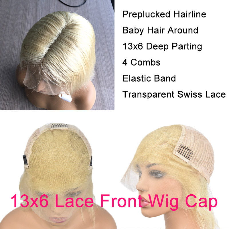 613 Lace Frontal Wig 13x6 Blonde Lace Front Wig Straight Human Hair