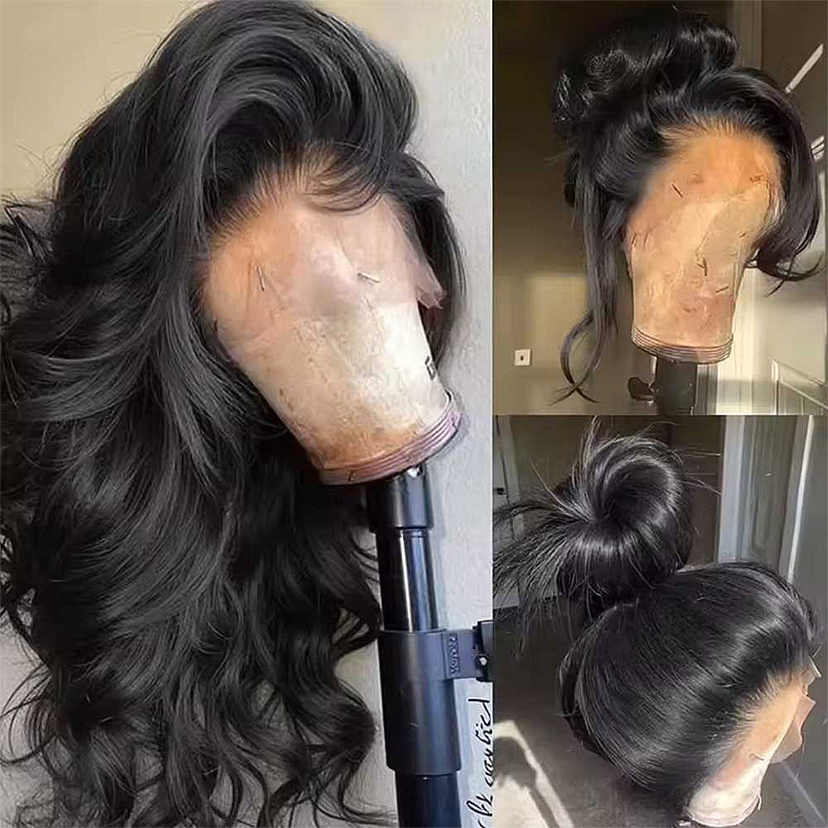 100% Human Hair Wigs Real Invisible HD Lace 16-32 Inch 13x4 Hd Body Wave Lace Front Wigs Pre Plucked 200/400 Density For Women