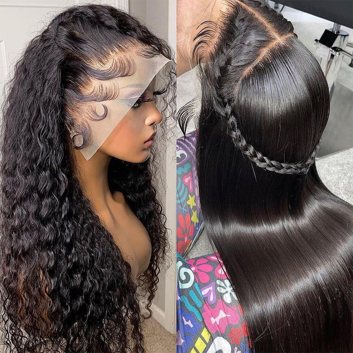 100% Real HD Lace Jerry Curly 16-32 Inch 13x6 HD Lace Frontal Wigs 200/400 Density 100% Human Hair Wigs Wear And Go For Women