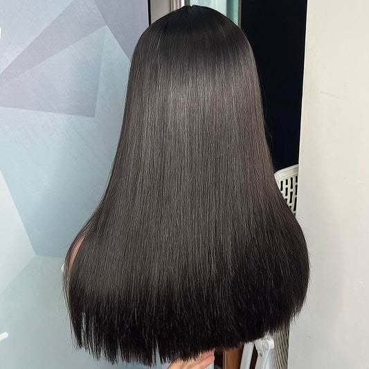 180 Density Bone Straight Human Hair Wigs 13x4 HD Lace Front Wig Super Double Drawn Human Hair Wigs For Women 16-32 Inch