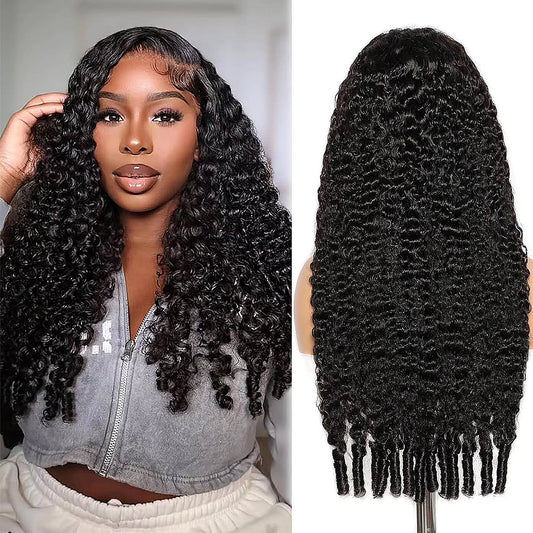 200/400% Density Burmese Curly 100% Real HD Lace Deep Wave Glueless Wigs 13x4 HD Lace Frontal Wigs Human Hair For Women Wear And Go