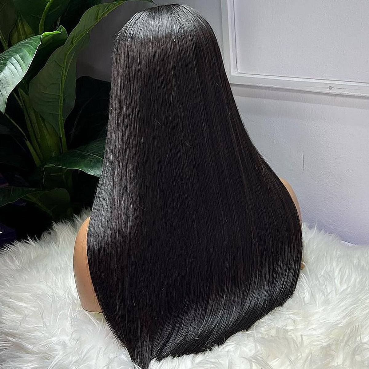 Super Double Drawn 180 Density Bone Straight Human Hair Wigs 13x4/13x6 HD Lace Frontal Wigs 100% Human Hair Pre Plucked For Women Wear And Go