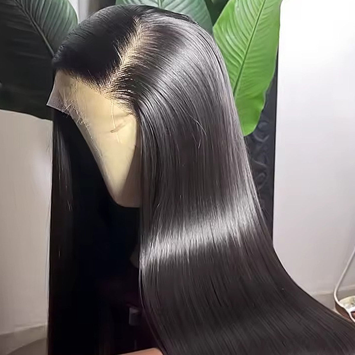 13x6 Super Double Drawn Bone Straight HD Transparent  Lace Front Human Hair Glueless Wigs Ready To Wear 180 Density For Women