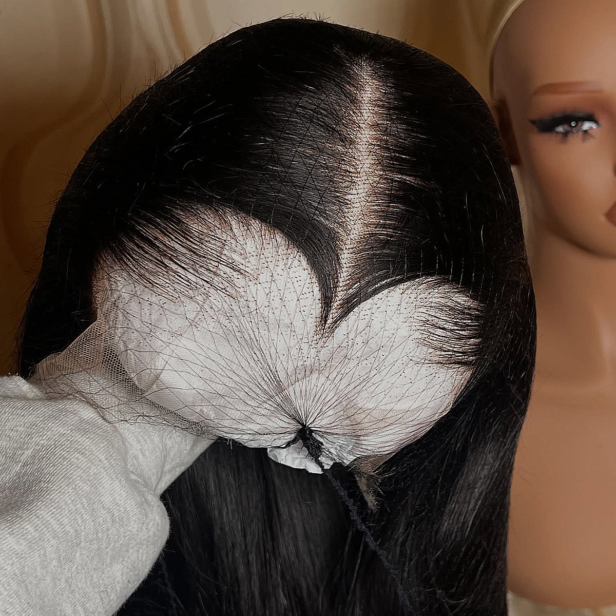 400 Density Lagos Hairline Wig 13x6 Skinlike HD Lace Frontal Human Hair Wigs 16-32 Inch Bone Straight Glueless Wigs Pre Plucked
