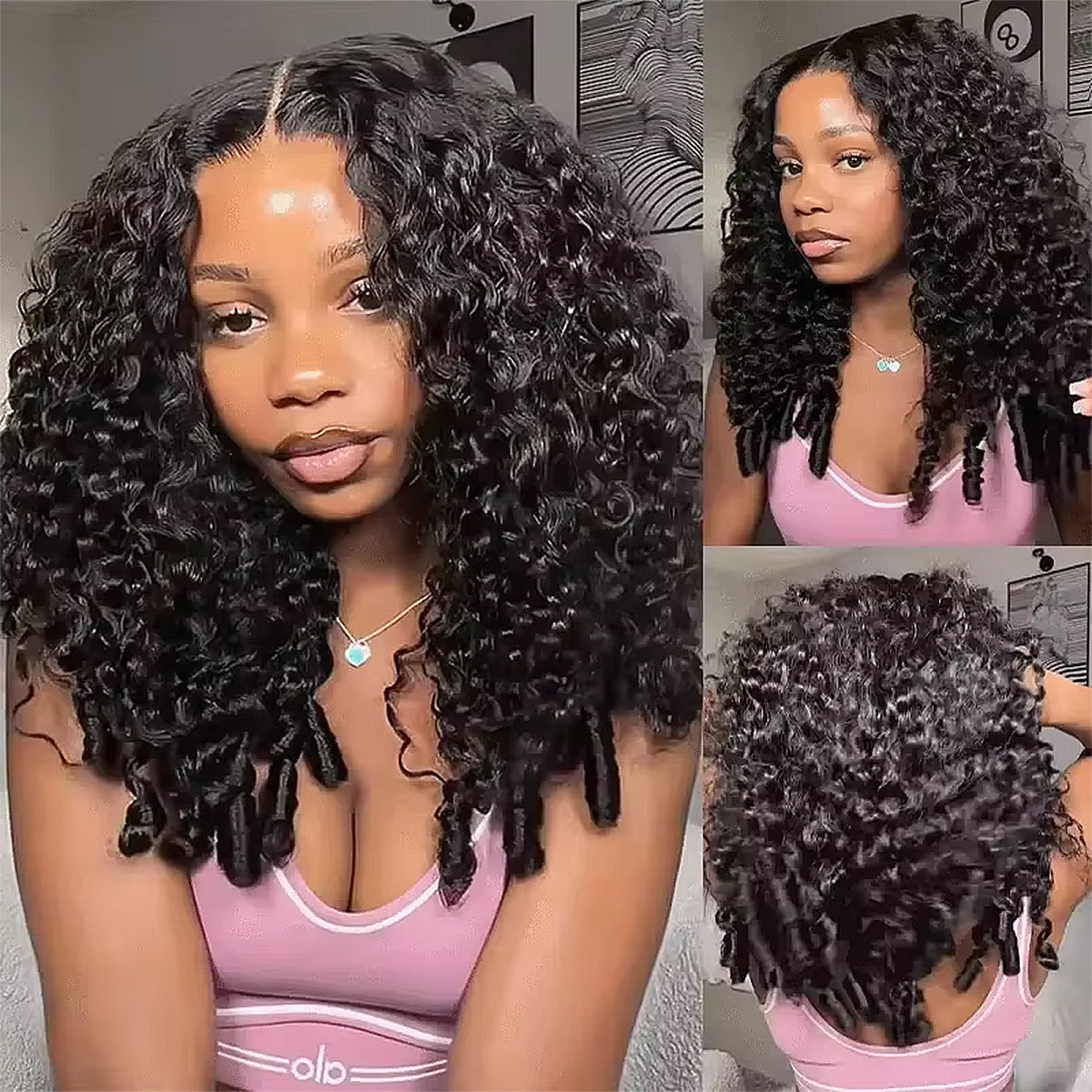 200/400% Density Burmese Curly 100% Real HD Lace Deep Wave Glueless Wigs 13x4 HD Lace Frontal Wigs Human Hair For Women Wear And Go