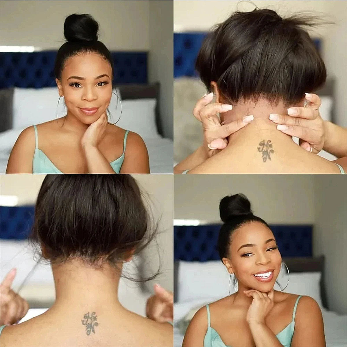 Invisible Strap 360 HD Full Lace Glueless Wig Bone Straight Lace Frontal Wig 200/400 Density 16-32 Inch For Black Women