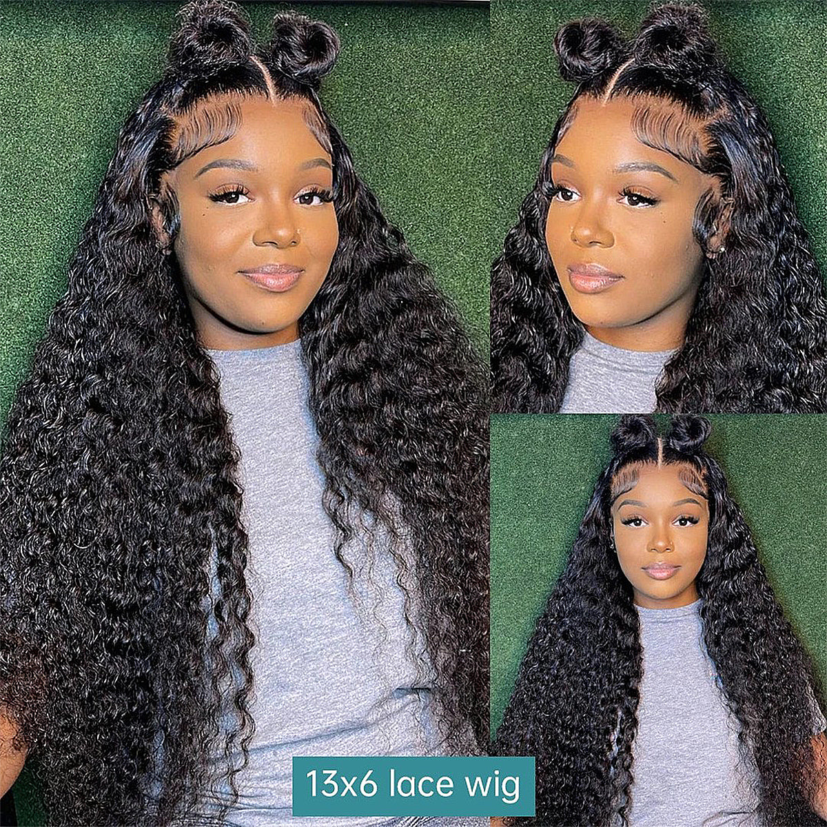 100% Real HD Lace Jerry Curly 16-32 Inch 13x6 HD Lace Frontal Wigs 200/400 Density 100% Human Hair Wigs Wear And Go For Women