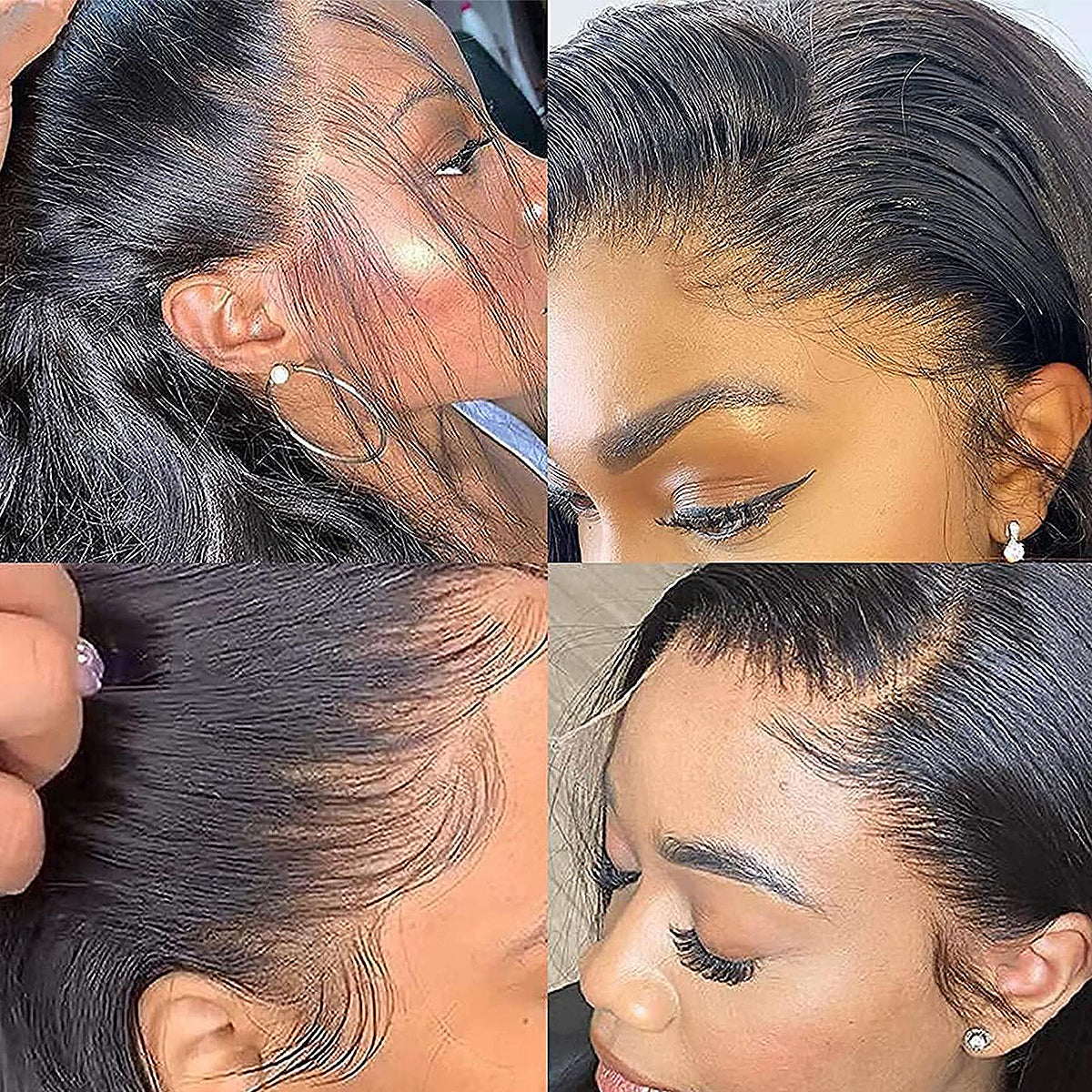 200/400 Density 100% Real HD Lace Straight Human Hair Wigs 13x64/13x6 HD Lace Frontal Wig 16-32 Inch 200/400 Density For Women Wear And Go