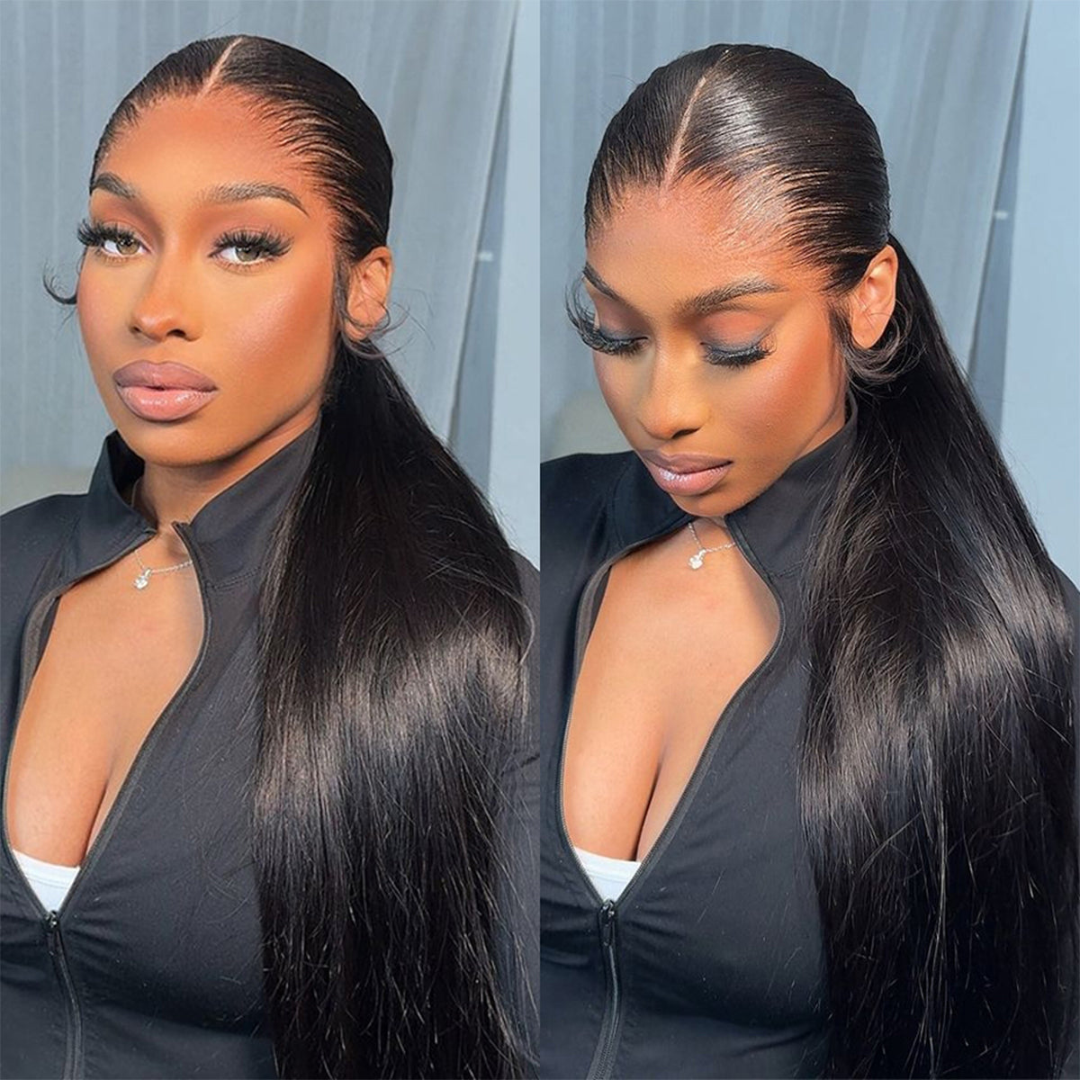 400 Density Lagos Hairline Wig 13x6 Skinlike HD Lace Frontal Human Hair Wigs 16-32 Inch Bone Straight Glueless Wigs Pre Plucked
