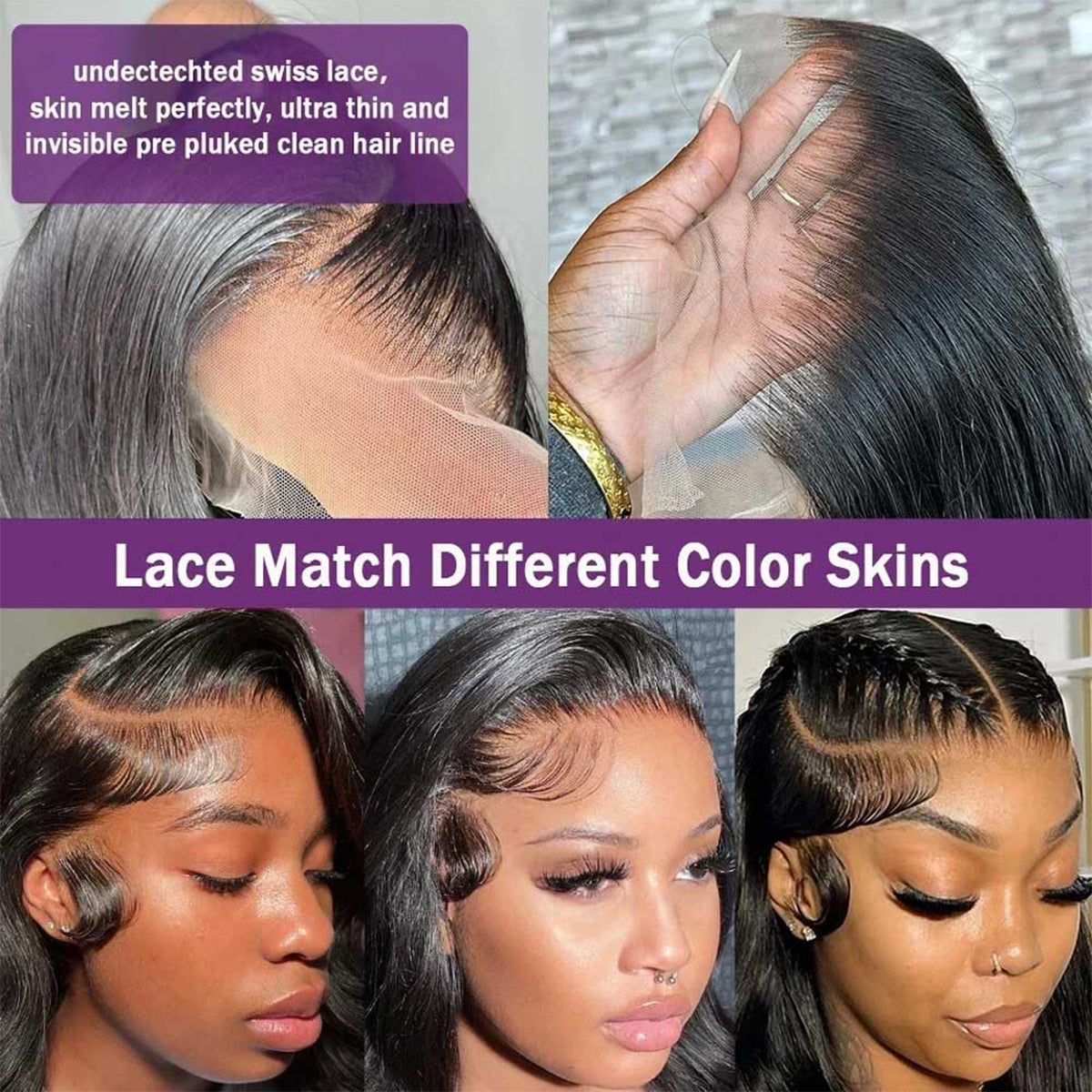 100% Human Hair Wigs Real Invisible HD Lace 16-32 Inch 13x4 Hd Body Wave Lace Front Wigs Pre Plucked 200/400 Density For Women