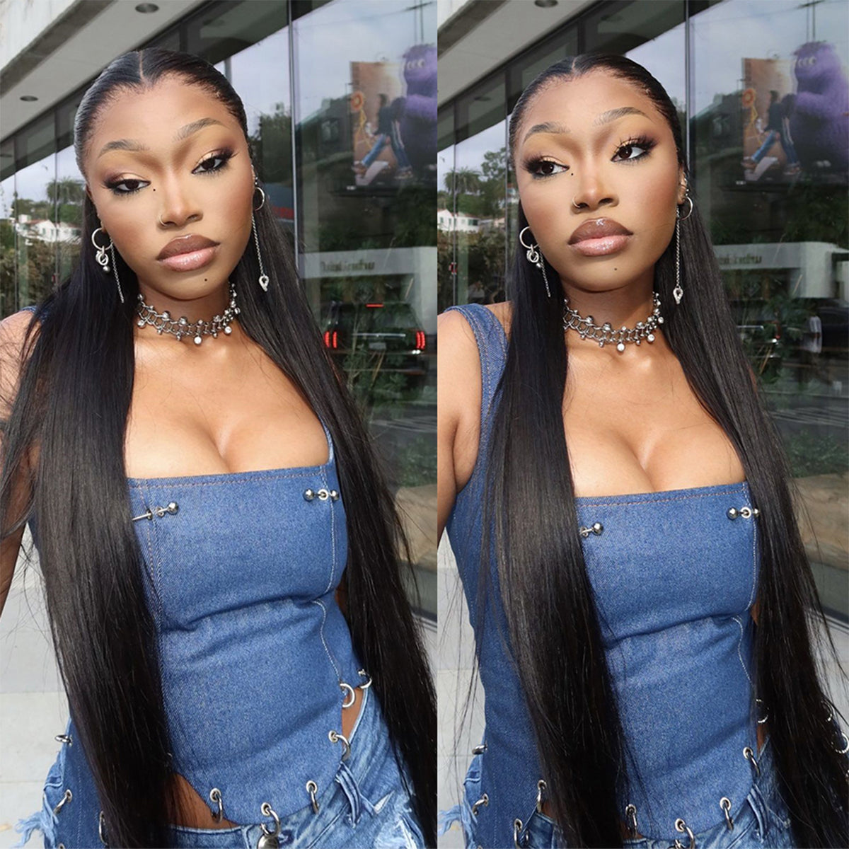 400 Density Lagos Hairline Wig 13x6 Skinlike HD Lace Frontal Human Hair Wigs 16-32 Inch Bone Straight Glueless Wigs Pre Plucked