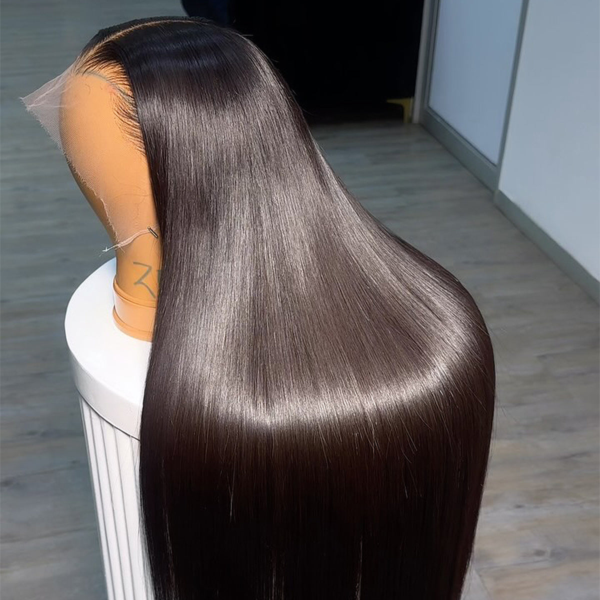 Bone Straight HD Lace Frontal Wigs 400% Density 13x6 HD Lace Melt Skin HD Lace Front Human Hair Wig Preplucked HD Lace Front Wig