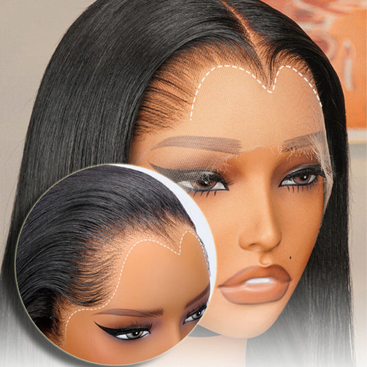 Human Hair Wigs For Women Lagos Hairline Bone Straight Wig 400 Density 13x6 HD Lace Frontal Wig Preplucked 13x4 Lace Front Wig High Density Wig