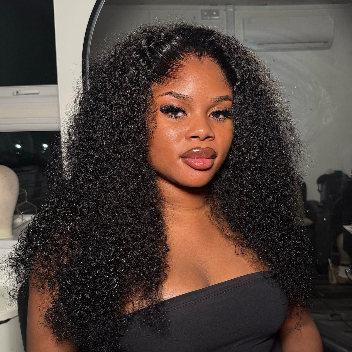 Lagos Hairline Wig Kinky Curly 13x4/13x6 HD Lace Front Wigs Human Hair 400 Density Lace Frontal Wigs For Women HOTBABE