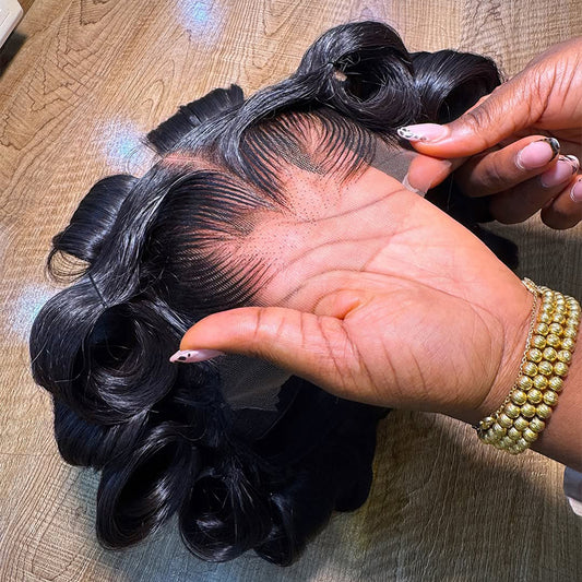 13x6 HD Lace Frontal Wig Lagos Hairline Body Wave Wig Human Hair 13x4 HD Lace Front Wigs Brazilian Preplucked Wig