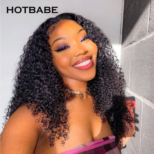 Kinky Curly Lace Frontal Wig 13x6 Lace Front Wig Brazilian Curly Human Hair Wigs 250%