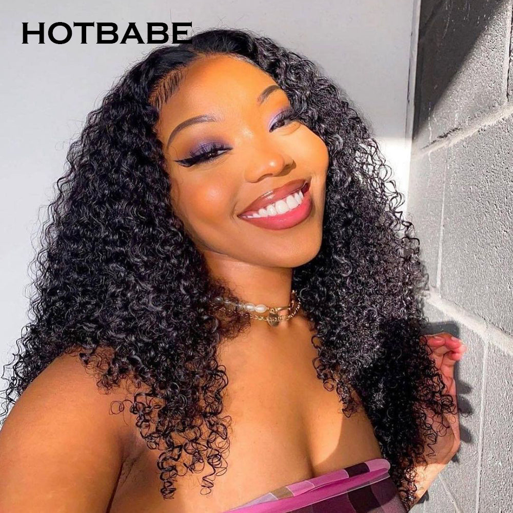 Kinky Curly Lace Frontal Wig 13x6 Lace Front Wig Brazilian Curly Human Hair Wigs 250%