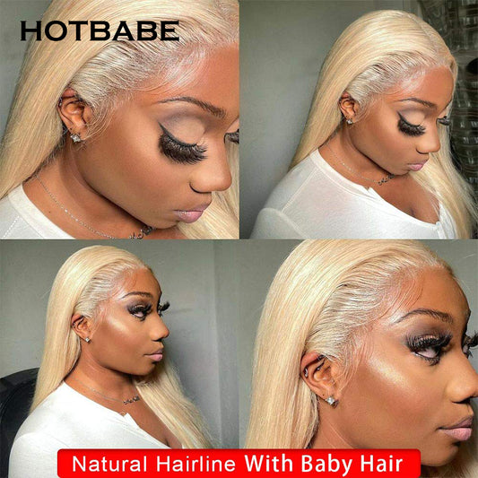 613 Lace Frontal Wig 13x6 Blonde Lace Front Wig Straight Human Hair