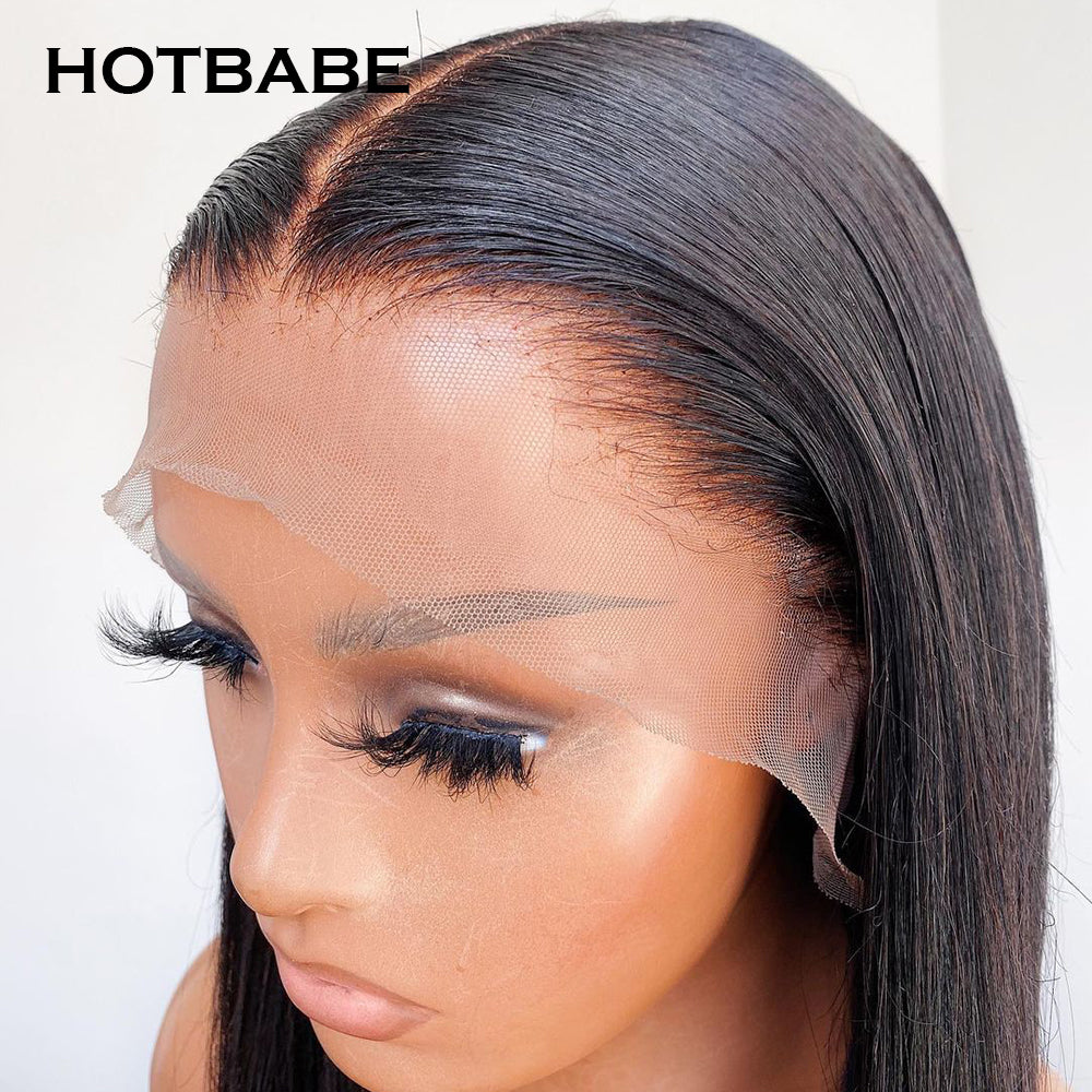 Kinky Straight Bob Wig 100% Human Hair Wigs 150 Density Yaki Bob Wig