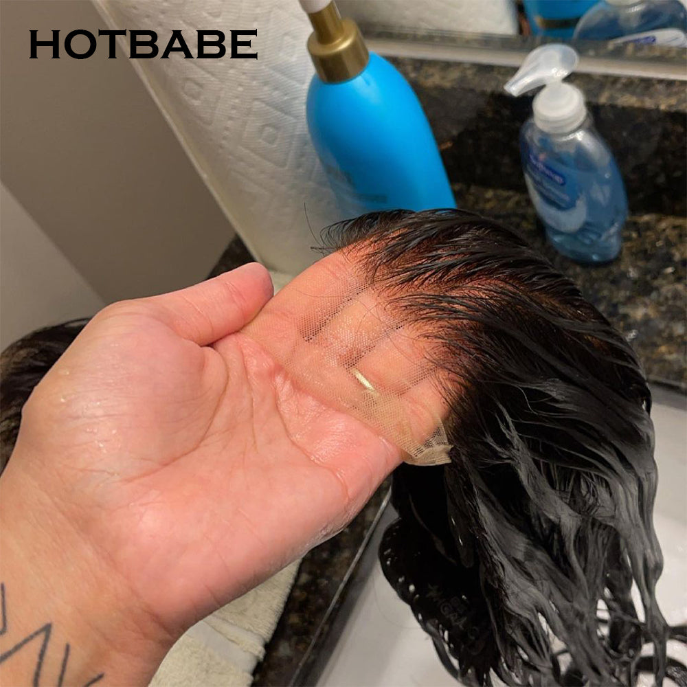 30 Inch Transparent 13x6 Lace Frontal Human Hair Wigs Pre Plucked Glueless Brazilian